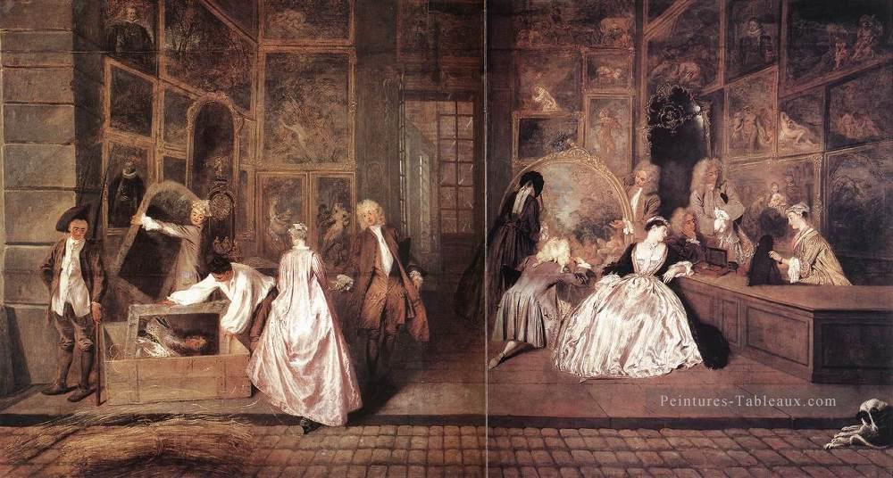 Lenseigne de Gersaint Jean Antoine Watteau classique rococo Peintures à l'huile